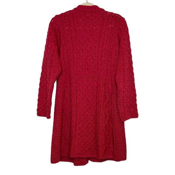 CARRAIG DONN 100% Ireland Merino Wool A-Line Cardigan. Size Large - Picture 3 of 11